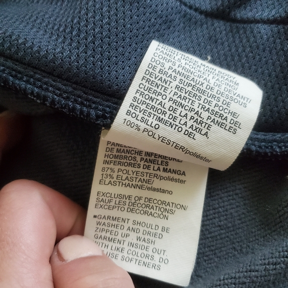 ๐ Black & Gray Large Under Armour Coldgear Zippered Windbreaker Running Jacket - Picture 6 of 16